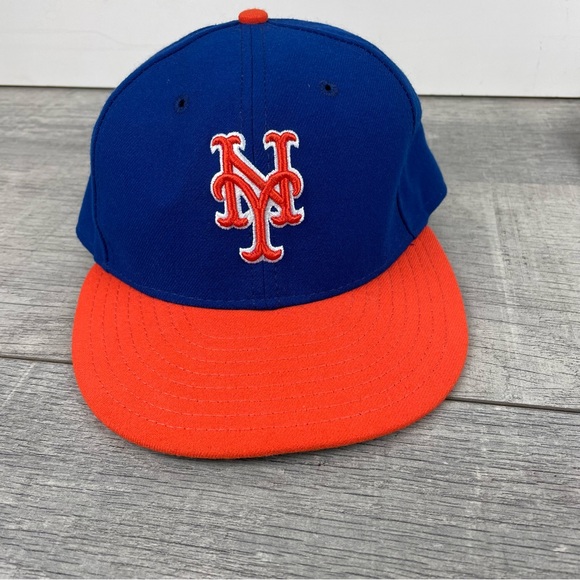 MLB New York Mets Official On-Field Cap 59Fifty Collection Size 7 55.8cm - Picture 2 of 9